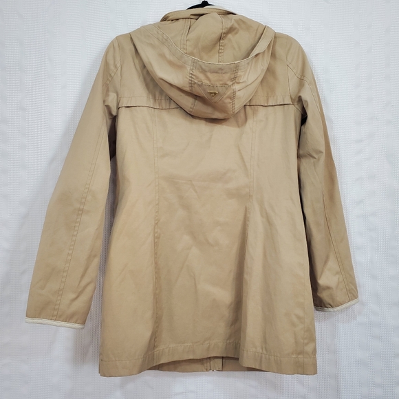 SAM EDELMAN Raincoat Trench Coat Tan Khaki Beige Size Small EUC - Picture 5 of 10